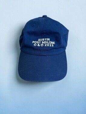 POST MALONE Austin 2023 Blue Tour Baseball Hat Cap